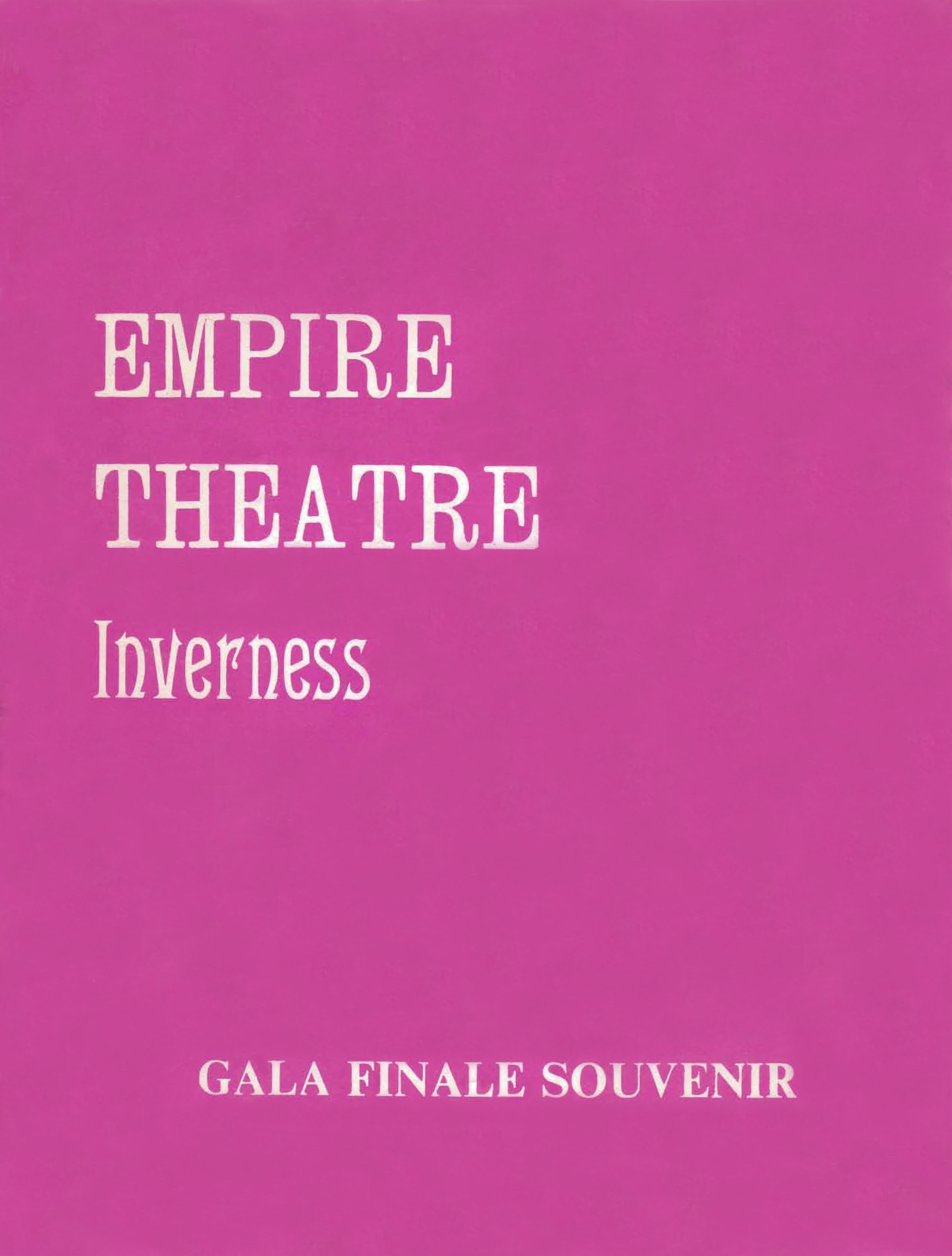 The Empire Theatre - Closure : 1970