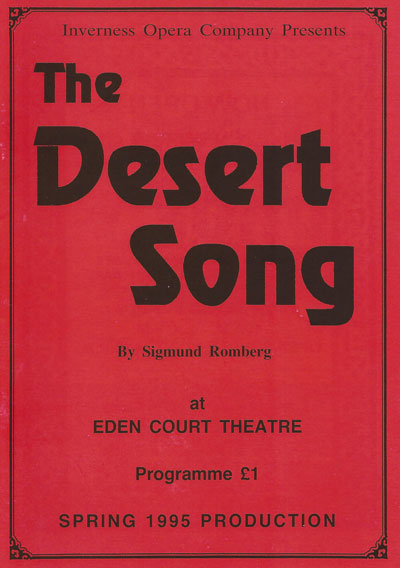 The Desert Song : 1995